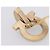 Orecchini Salvatore Ferragamo Gancini Metal Gold Tone Auth am12454V - vista 11