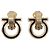 Orecchini Salvatore Ferragamo Gancini Metal Gold Tone Auth am12454V - vista 13
