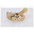 Orecchini Salvatore Ferragamo Gancini Metal Gold Tone Auth am12454V - vista 7