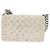 CHANEL Matelasse Boy Chanel Kettentasche aus Leder Weiß Silber CC Auth 196378M - Ansicht 2