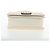 CHANEL Matelasse Boy Chanel Kettentasche aus Leder Weiß Silber CC Auth 196378M - Ansicht 6