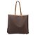 Céline Borsa Tote CELINE Macadam Canvas PVC Pelle Brown Gold Auth mr2820 Marrone D'oro - vista 2