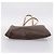 Céline Borsa Tote CELINE Macadam Canvas PVC Pelle Brown Gold Auth mr2820 Marrone D'oro - vista 5