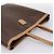 Céline Borsa Tote CELINE Macadam Canvas PVC Pelle Brown Gold Auth mr2820 Marrone D'oro - vista 6