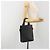 Borsa a mano FENDI Go-To Shopper in pelle nera e argento autentica mr2832 Nero - vista 20