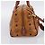 Borsa Boston MCM Logogram Vicetos PVC Leather 2way Brown Gold Auth 198253 Marrone D'oro - vista 3