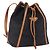 Borsa a tracolla SAINT LAURENT Canvas Black Gold Tone Auth 198668A Nero