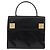 Céline CELINE Handtasche aus Leder Schwarz Goldfarben Auth 198516V - Ansicht 13