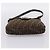 Borsa a tracolla FENDI Zucca Canvas Mamma Baguette Marrone Nero Auth 198709A - vista 5
