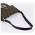Borsa a tracolla FENDI Zucca Canvas Mamma Baguette Marrone Nero Auth 198709A - vista 7