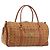 Borsa MCM Vicetos Boston PVC Pelle Marrone Tono Oro Auth 195757