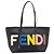 FENDI Tote Bag aus Leder Schwarz Multicolor 8BH198 Auth 198636A Mehrfarben - Ansicht 13
