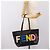 FENDI Tote Bag aus Leder Schwarz Multicolor 8BH198 Auth 198636A Mehrfarben - Ansicht 22