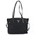 Borsa Tote PRADA Nylon Nero Tono Oro Auth 198624 - vista 13