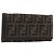 FENDI Zucca Canvas Langbeutel Schwarz Braun Auth 195997V