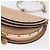 Chloé Borsa a mano Chloe Nile Minaudière Vernice Beige Tono Oro Auth 198468A - vista 14