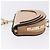 Chloé Borsa a mano Chloe Nile Minaudière Vernice Beige Tono Oro Auth 198468A - vista 4