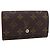 LOUIS VUITTON Monogram Porte Monnaie Billets Tresor Wallet M61730 Auth BA15260 Monogramma