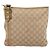 Borsa a tracolla GUCCI GG Canvas Sherry Line Beige Tono Oro 144388 Auth 198655 - vista 2