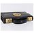 Borsa a mano Gianni Versace Medusa in vernice nera e oro Auth BA14906A Nero - vista 5