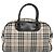 Borsa a mano BURBERRY Nova Check in tela beige e argento Auth 198703A - vista 2