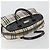 Borsa a mano BURBERRY Nova Check in tela beige e argento Auth 198703A - vista 6