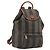 Pequin FENDI Pecan Rucksack PVC Leather Brown Gold Tone Auth 196153 Braun
