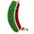 Borsa Loewe Squeeze Mini Watermelon in pelle e perline Bianco Rosso Multicolore Verde - vista 6