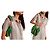 Borsa Loewe Squeeze Mini Watermelon in pelle e perline Bianco Rosso Multicolore Verde - vista 7