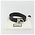 Cintura GUCCI GuccissimaGG Interlocking G in pelle nera e argento 473030 Auth BA15074V Nero - vista 12