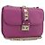 Sac à épaule VALENTINO Studs Chain en cuir Rose Doré Auth BA14809A