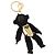 Charm Gorilla PRADA in metallo nero e oro Auth 196727M