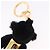 Charm Gorilla PRADA in metallo nero e oro Auth 196727M - vista 8