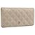 Cartera larga CHANEL Matelasse de piel de cordero Gold CC Auth BA15252 Dorado
