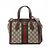 Gucci Ophidia GG Small Striped Canvas 2-Ways Tote Crossbody GG Supreme