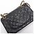 Timeless Chanel Vintage Classic Double Flap Small Schultertasche aus gestepptem Lammleder Schwarz - Ansicht 13