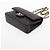 Timeless Chanel Vintage Classic Double Flap Small Schultertasche aus gestepptem Lammleder Schwarz - Ansicht 3
