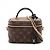 Louis Vuitton mala de mão Vanity em couro Monogram Reverse com alça superior Castanho Marrom