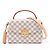 Louis Vuitton Bolso Croisette Canvas Top-handle Crossbody Damier Azur Blanco