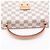 Louis Vuitton Bolso Croisette Canvas Top-handle Crossbody Damier Azur Blanco - vista 5