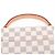 Louis Vuitton Bolso Croisette Canvas Top-handle Crossbody Damier Azur Blanco - vista 6