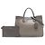 Borsa Satchel Prada City Calf Etiquette Grigia Grigio - vista 7