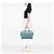 Borsa Cabas Chyc Grande in Pelle Blu Saint Laurent - vista 6