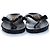 Gucci, sandali Hysteria a T in pelle nera Nero - vista 7