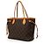 Borsa Tote Louis Vuitton Monogram Neverfull PM Marrone - vista 2