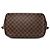 Borsa Tote Louis Vuitton Damier Ebene Saleya MM Marrone - vista 3