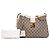 Padlock Borsa a tracolla Gucci Medium GG Supreme con lucchetto, Beige - vista 7