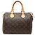 Borsa Boston Louis Vuitton Monogram Speedy 25 Marrone