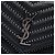 Borsa a tracolla portafoglio a busta monogram con borchie chevron in pelle di pecora nera Saint Laurent Nero - vista 5