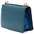 Borsa a tracolla Mini Saffiano con patta e catena Prada Blu - vista 2